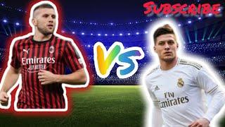 vs football  Luka Jovic vs Ante Rebić ( Fiorentina vs Milan)