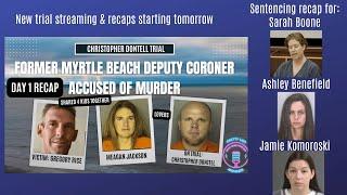 Sentencing for Sarah Boone, Ashley Benefield, & Jamie Komoroski And New Murder Trial Coverage