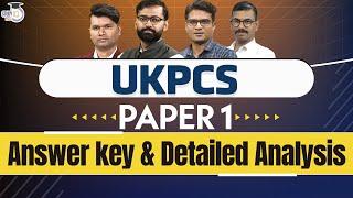 UKPCS 2024 | UKPSC Today Paper Analysis & Answer key | UKPSC Answer Key 2024 | StudyIQ PCS