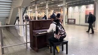 Dima Playing Chopin’s “Waltz in A Minor” in London’s St Pancras Station 24 September 2024