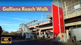 Gallions Reach Walk | East London | 4K HD | Here We Go | Every tube station in London! |