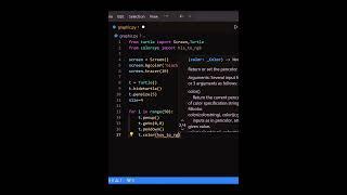 Creating Amazing Graphics with Python  #python#shorts