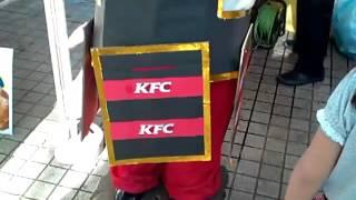 Colonel Sanders (KFC) with Samurai Armor in Japan.