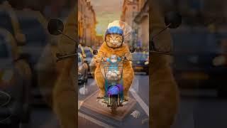 "Cat Life  | Funny AI Animation Cartoon Cat  | #CuriousEdu #Viral #CatLife"