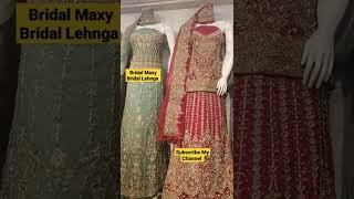 Bridal Maxy / Bridal Lehnga / Wedding dress  / Al / Madina silk / Maria b Maxy /