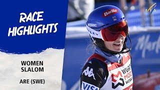 Mikaela Shiffrin clinches record-equalling 8th Slalom title | Audi FIS Alpine World Cup 23-24