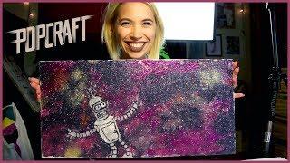 Making Bender from Futurama with Glitter! Ft. Megan Toenyes | Popcraft