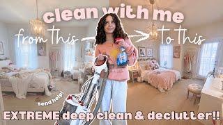 cleaning my DISASTER of a room...  | from messy to aesthetic  | motivational 