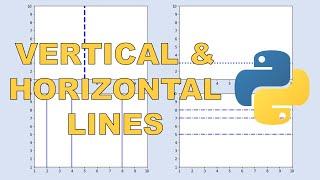 Vertical and horizontal lines on a chart using matplotlib in python