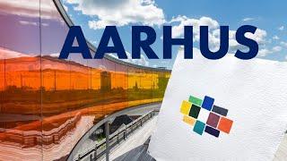 Travelling around the world and drawing landmarks: Aarhus, Denmark
