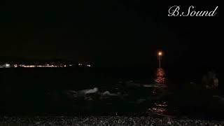 Winter Night Sea Wave ASMR  Healing Sound Nature Sound Watermelon Busan Sea Stress Relief Insomnia