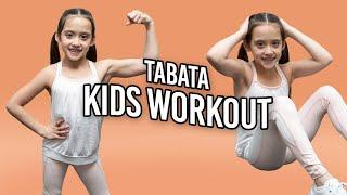 9 Year Old Leads Tabata Workout For Kids 