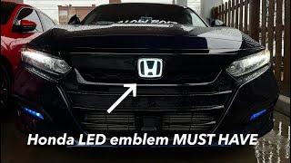 Honda LED emblem install 10th gen accord