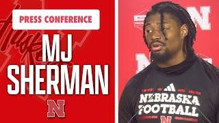 Nebraska Football LB MJ Sherman meets with the media on Tuesday I HuskerOnline I GBR