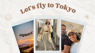 First time in Tokyo | Flight with us | What we ate - Long Flight, Skincare & Sushi