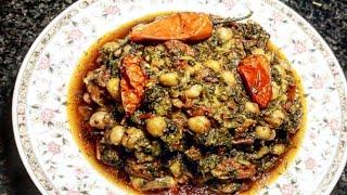 Palak Chole Recipe By Zarmeen Kitchen | How  To Make Spinach And Chick Peas |