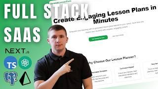 Build a Lesson Plan Generator with Next.js, ShadCN, TypeScript, Prisma, Postgres, Stripe(2024)
