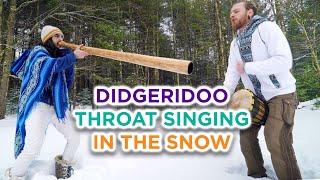 Didgeridoo Throat Singing in the Snow!