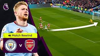 KEVIN DE BRUYNE SCORES TWICE! | Man City vs Arsenal | Premier League Highlights