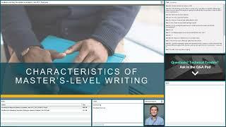 Academic Writing for Master's Students - Feb 2021