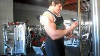 Teen Bodybuilder Robin Strand - Hitting Arms in Gy