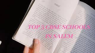 Top 5 CBSE Schools in Salem