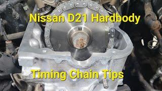 Nissan D21 Hardbody Timing Chain Install Tips #hardbody