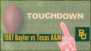 Touchdown Baylor Football 1987