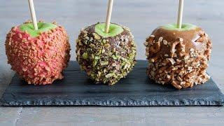 Caramel and chocolate apples recipe- 4 Mins or Less Recipes