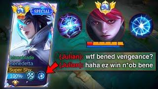 GOODBYE JULIAN VENGEANCE  THIS NEW BENEDETTA BUILD IS BACK TO META!! | MOBILE LEGENDS