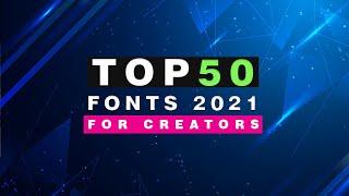 Top 50 Best Cinematic Fonts for YouTube Videos | Thumbnails & Graphic Design 2021