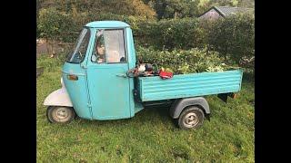 PIAGGIO APE MP550 1974 ROAD REG THE STORY SO FAR SOLD BY www.catlowdycarriages.com