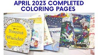 April 2023 Completed Coloring Pages | Finished Coloring Pages