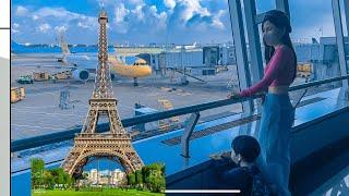 Bay Sài Gòn -Paris máy bay Airfrance/Đến nước Pháp