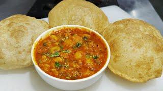 भंडारे वाली हलवाई जैसी आलू टमाटर की सब्ज़ी बिना लहसुन प्याज के | Masaledar Poori Wali Aloo ki Sabzi