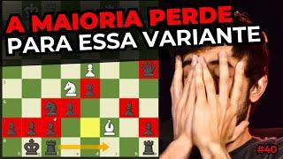 NENHUM iniciante sabe DEFENDER essa variante MATADORA no xadrez online!!  SpeedRun #ep40