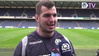 Captain Stuart McInally ahead of Wales