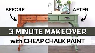 $40 Chalk Painting Furniture Makeover with Waverly Chalk Paint