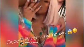 OCEAN AND CHRIS KISS ON LIVE!