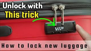 How to set lock in luggage! Suitcase ka lock kaise kholte hai