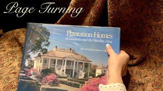 ASMR Plantation homes. Turning thick pages with squeezing! (Soft Spoken only) Dust jackets.