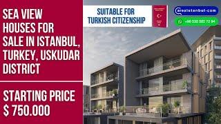 Sea view houses for sale in Istanbul, Turkey, Uskudar district