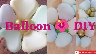 BALLOON FLOWER | DIY | How to | balloon distortion / balloon flower tutorial