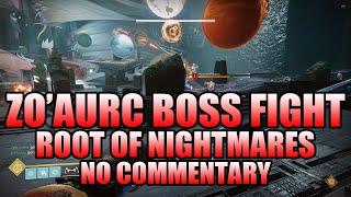 Root Of Nightmares Raid: ZO'AURC EXPLICATOR OF PLANETS BOSS FIGHT (No Commentary) - Destiny 2