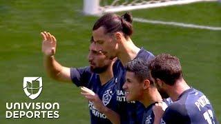 Zlatan Ibrahimovic pone una gran asistencia y el mexicano Uriel Antuna mueve las redes