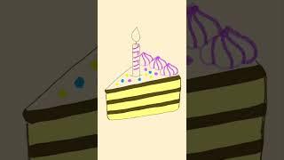 Happy birthday song animation #shortvideo #happybirthday