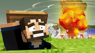 Beating MINECRAFT With a FUNNY Nuke Mod...