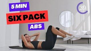 5 MIN SIX PACK ABS WORKOUT // NO EQUIPMENT // DUMBBELL OPTIONAL