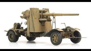 Немецкая зенитная пушка 88-мм Flak 18 из лего (в немного изменённом формате)