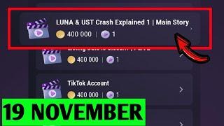 LUNA & UST Crash Explained 1 | Main Story | TapSwap Code | LUNA  & UST Crash Explained 1